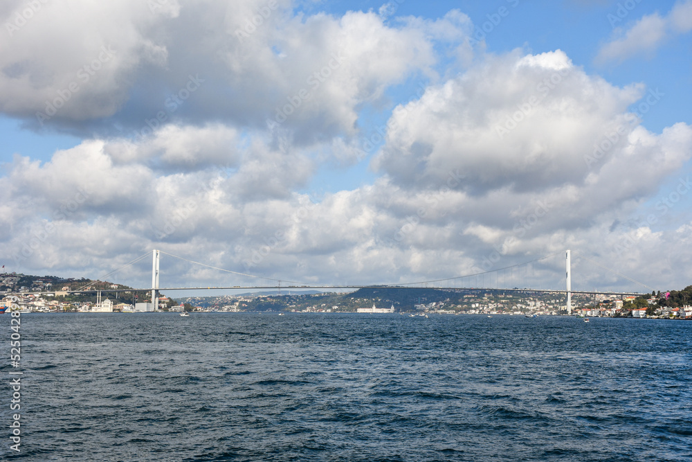 Fatih Sultan Mehmet Bridge in Istanbul, Turkey. Fatih Sultan Mehmet Bridge in Istanbul, Turkey.