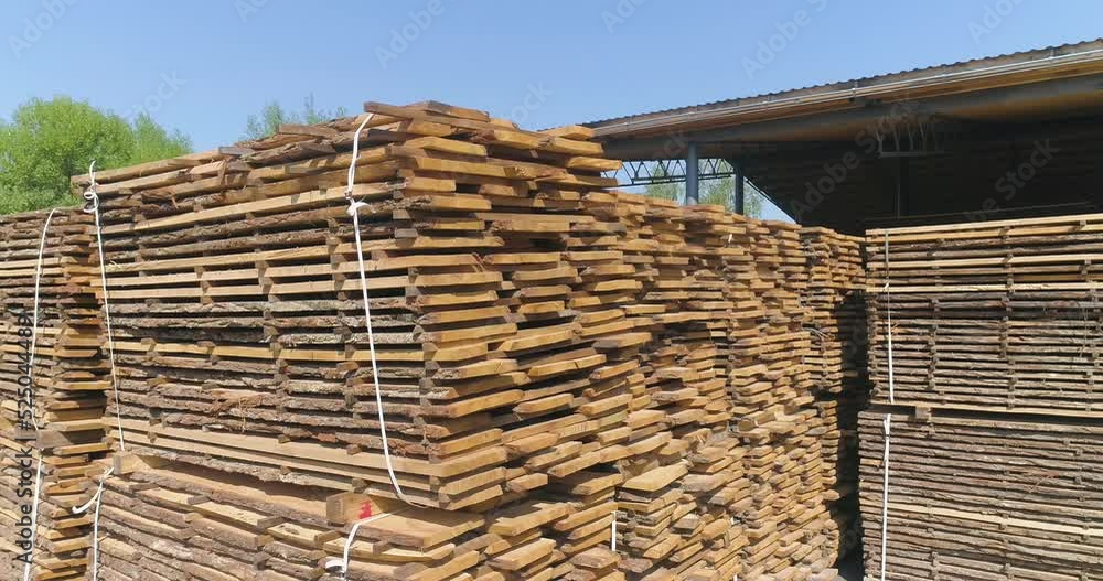 Drying wood outdoors under the sun. Drying Wood Naturally. the removal