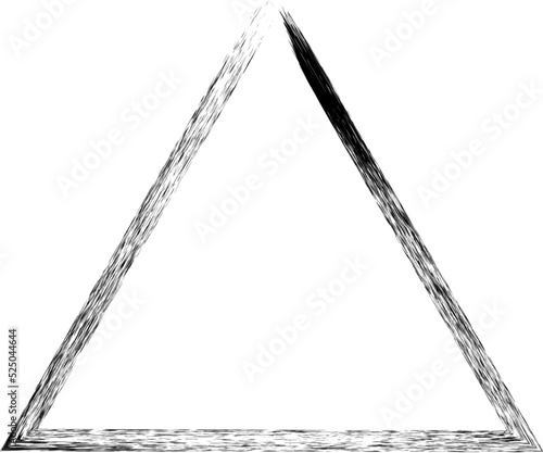 triangle brush stroke vector design illustration isolated on transparent background