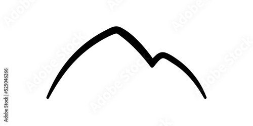 Mountains icon symbol logo simple design