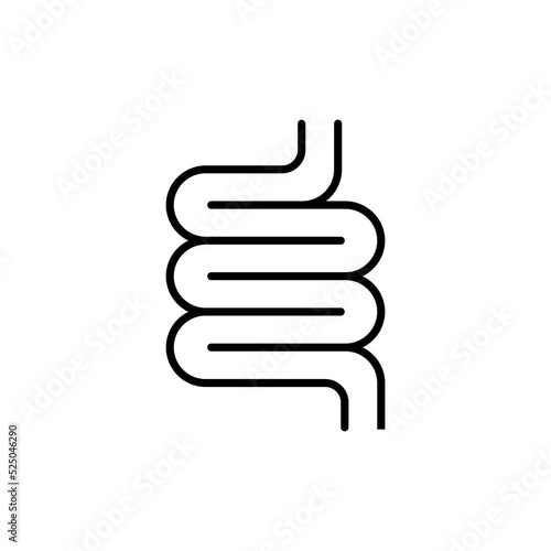 intestine icon line style simple design