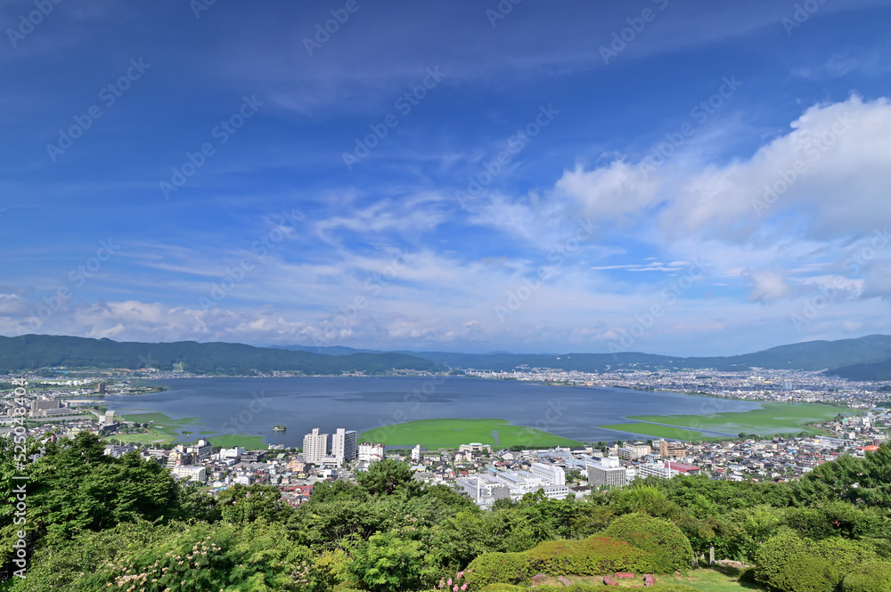 諏訪湖　立石公園からの眺め　長野県諏訪市