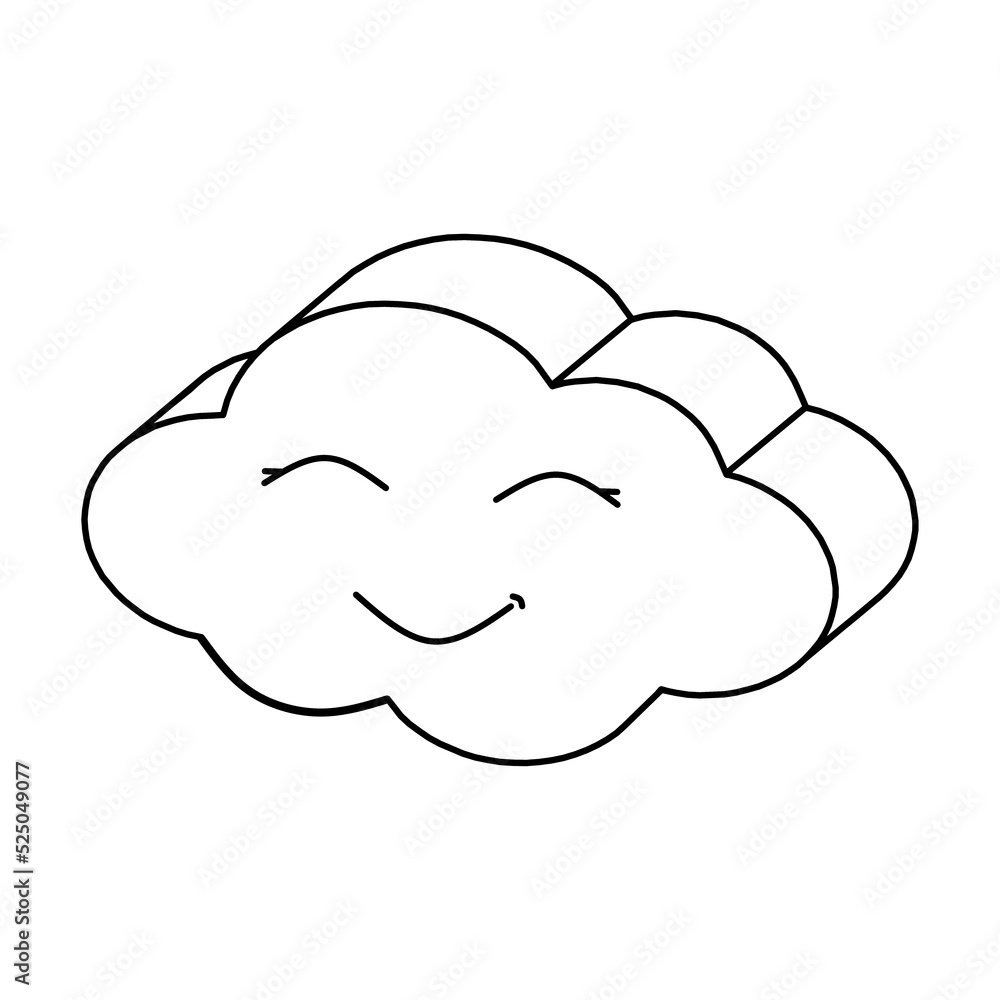 Illustration of white cloud Illustration of white cloud
