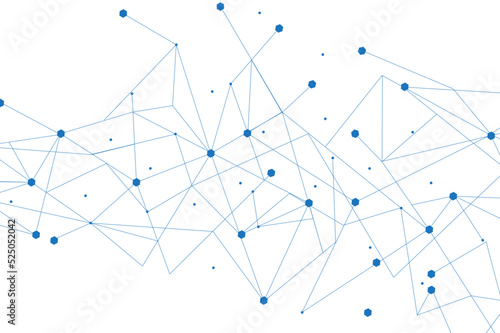 Network abstract connection isolated on white background. Network technology background with dots and lines. Ai background. Modern abstract concept. Ai background vector, network technology