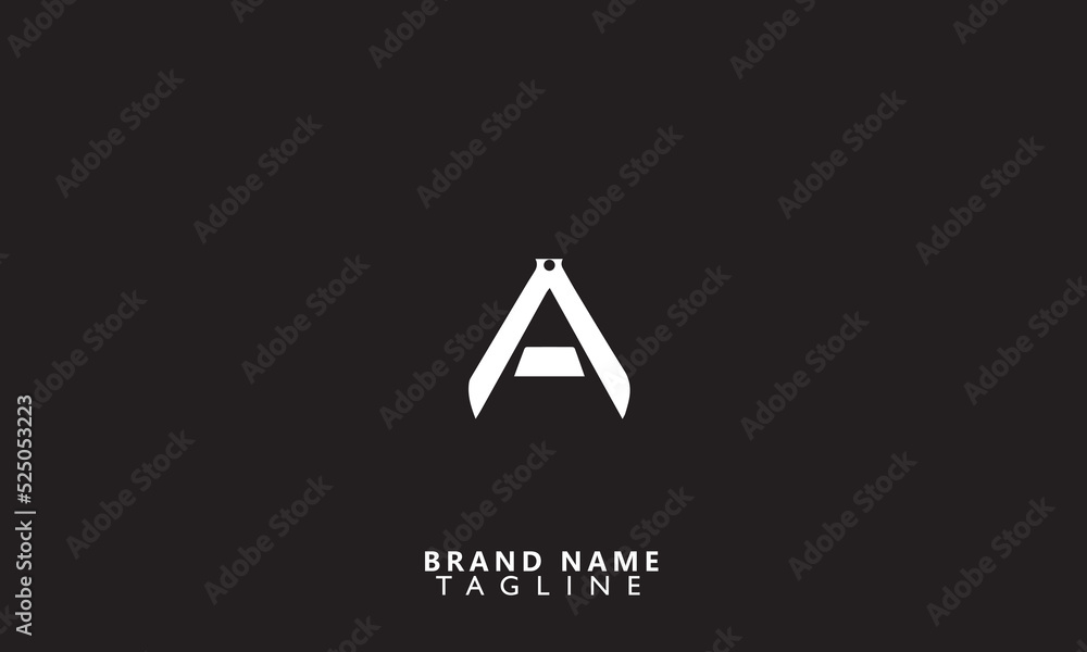 A initial logo template, vector illustration for Brand Monogram A initial logo template, vector illustration for Brand Monogram