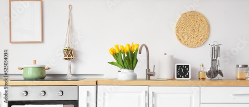 Modern electric stove with ...