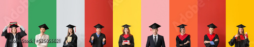 Set of graduating students ...