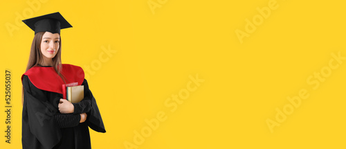 Female graduating student w...