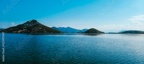 view of the mountains and lake