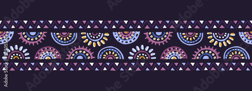 Hand drawn abstract seamless pattern  ethnic background  simple style - great for textiles  banners  wallpapers  wrapping - vector design