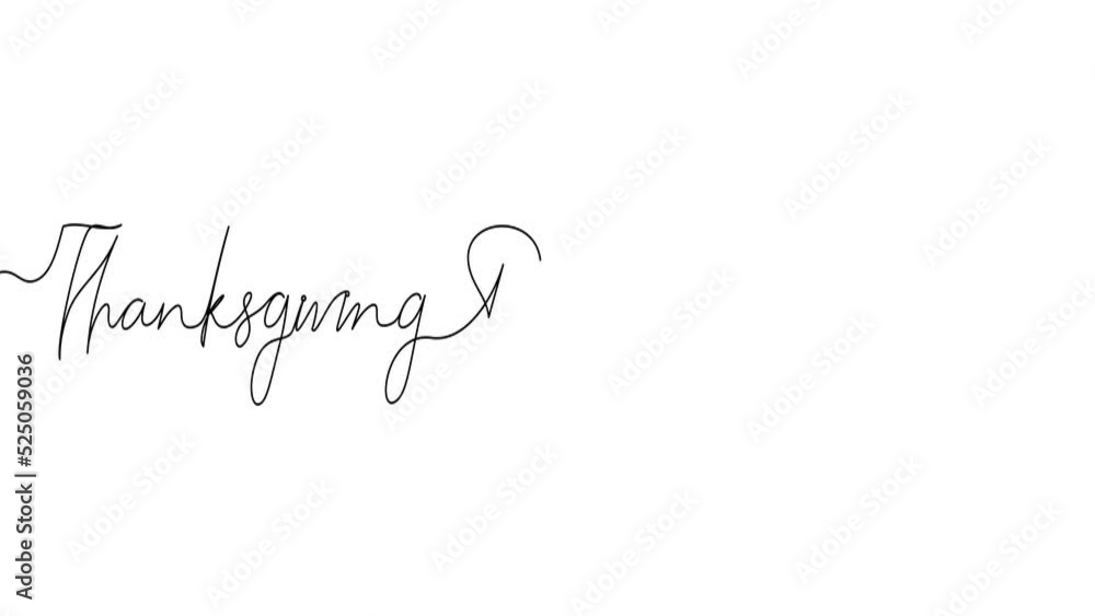 Animated illustration for Thanksgiving Day. Continuous One Line. Hand-drawn minimalist style. 4K video. Animated illustration for Thanksgiving Day. Continuous One Line. Hand-drawn minimalist style. 4K video.