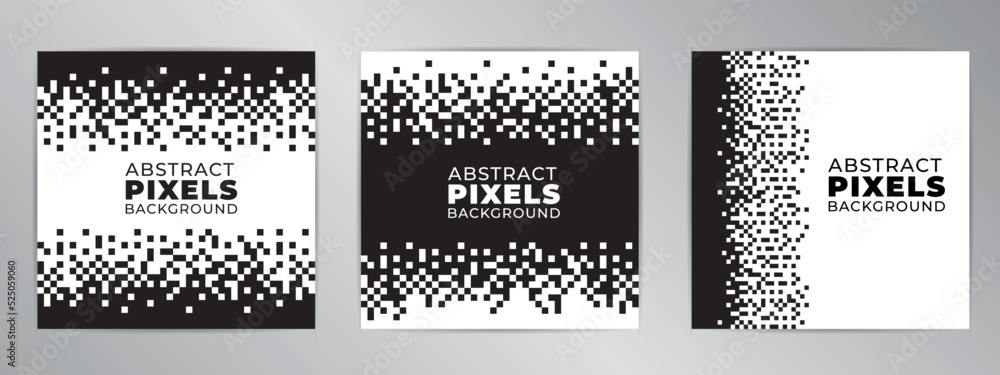 Modern banner design. Pixel cover background. Vector set. Modern banner design. Pixel cover background. Vector set.