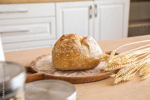 Freshly baked sourdough bre...