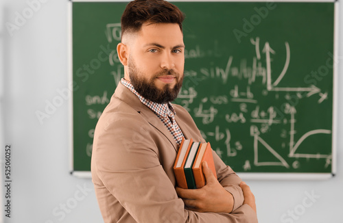 Handsome Math teacher with ...