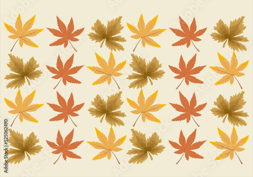Fondo de patrón de hojas secas de otoño.