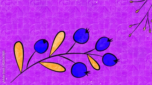 Vector botanical wall arts, with hackberry. Minimalistic and natural. Hackberry and line arts design. Sample text area included.
