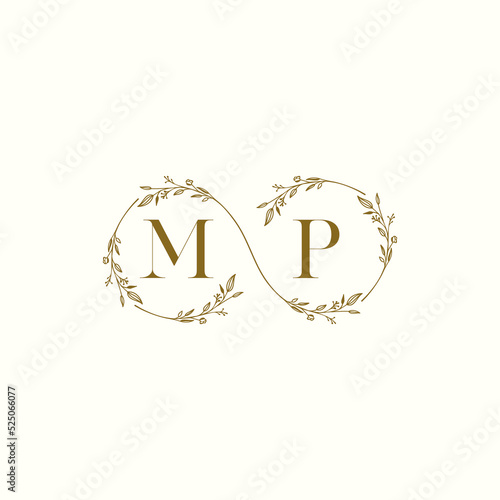 MP infinity wedding logo initial logo design which is good for branding