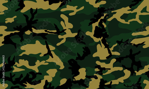 Texture military camouflage repeats seamless Vector Pattern For fabric, background, wallpaper and others. Classic clothing all over print. Abstract monochrome seamless Vector camouflage pattern.