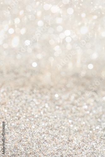 Beautiful background with silver golden bokeh for wedding, festive  luxury  abstract background.