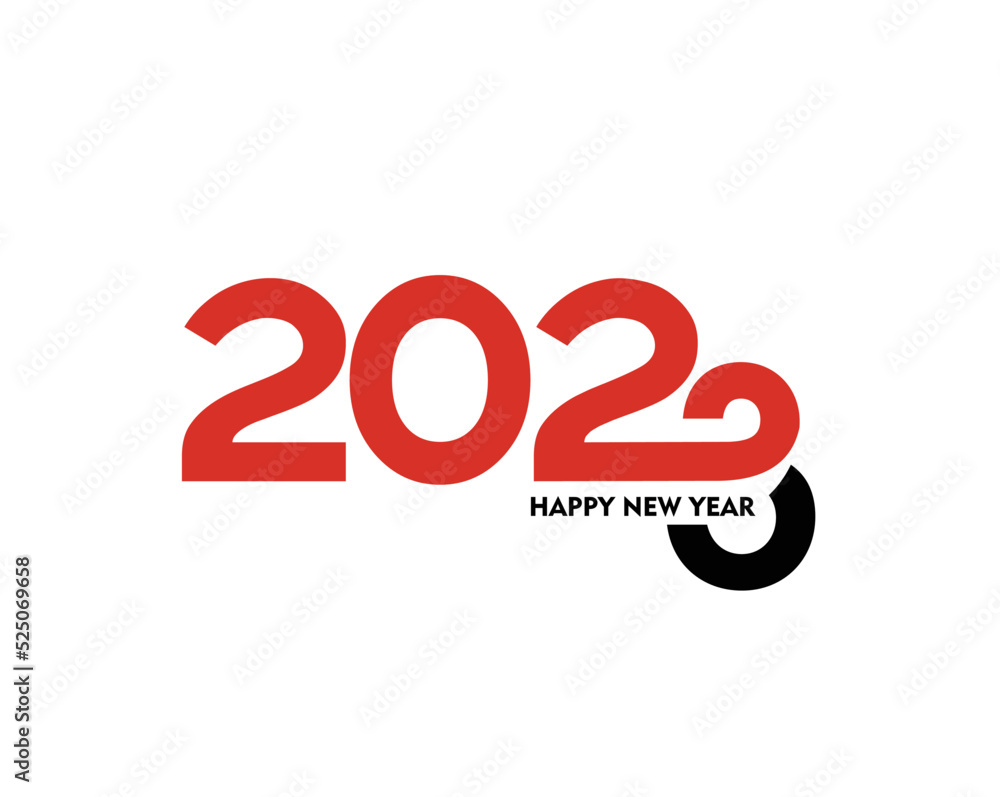 2023 Happy New Year Text Typography Design Patter, Vector illustration. 2023 Happy New Year Text Typography Design Patter, Vector illustration.