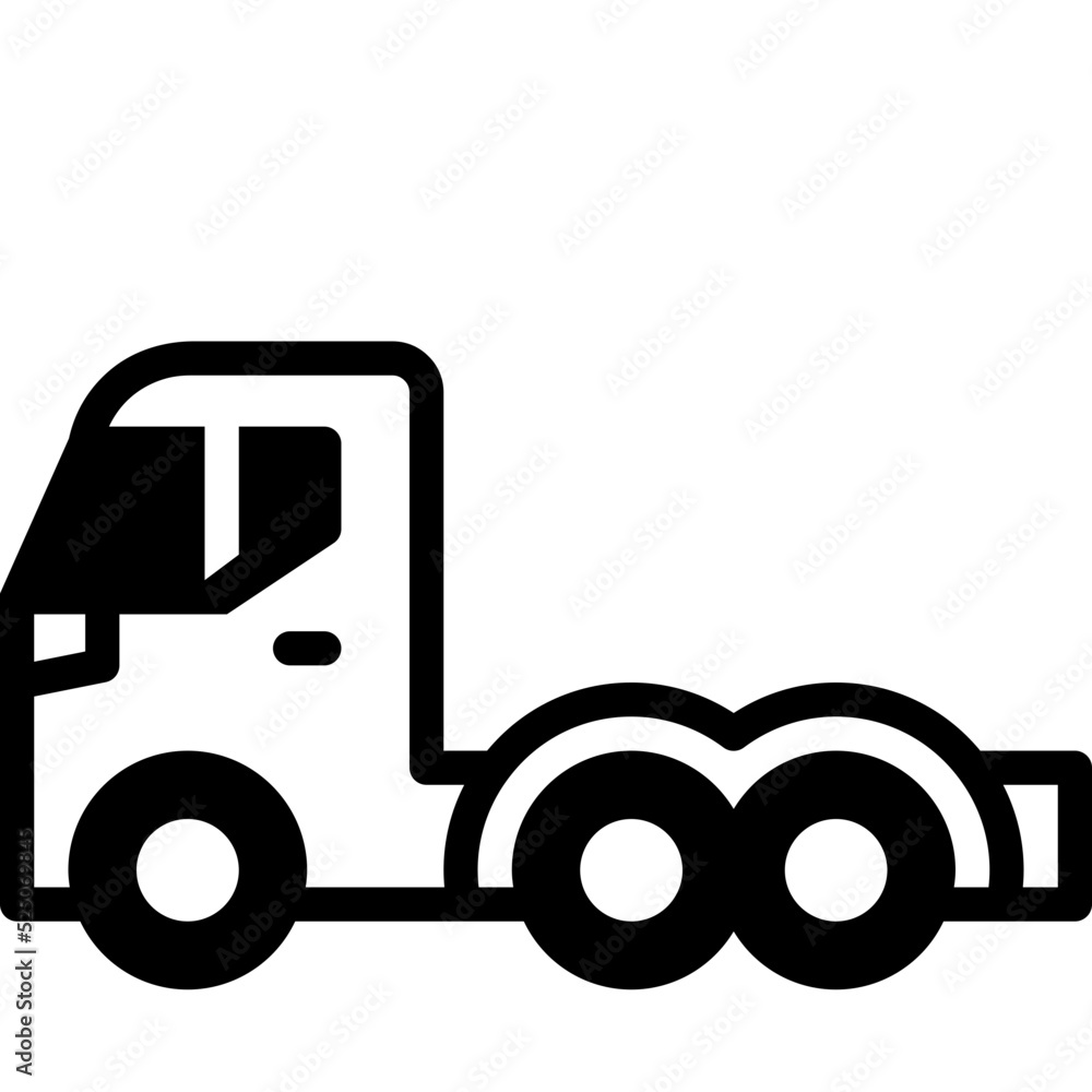 big truck solid line icon big truck solid line icon