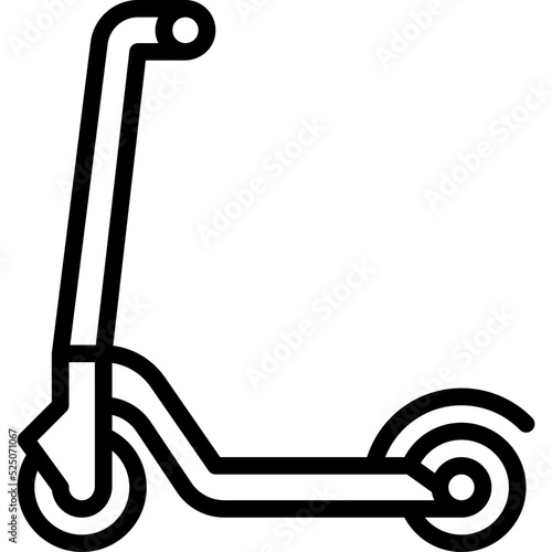 kick scooter line icon
