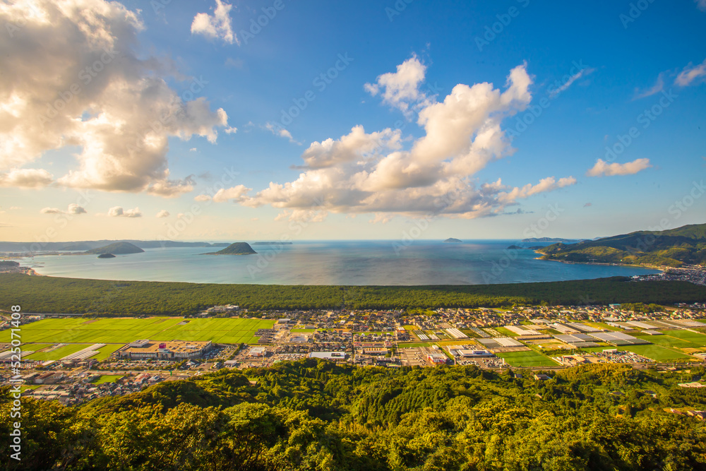 佐賀県　鏡山展望台から望む絶景
