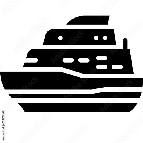 ferry ship solid icon