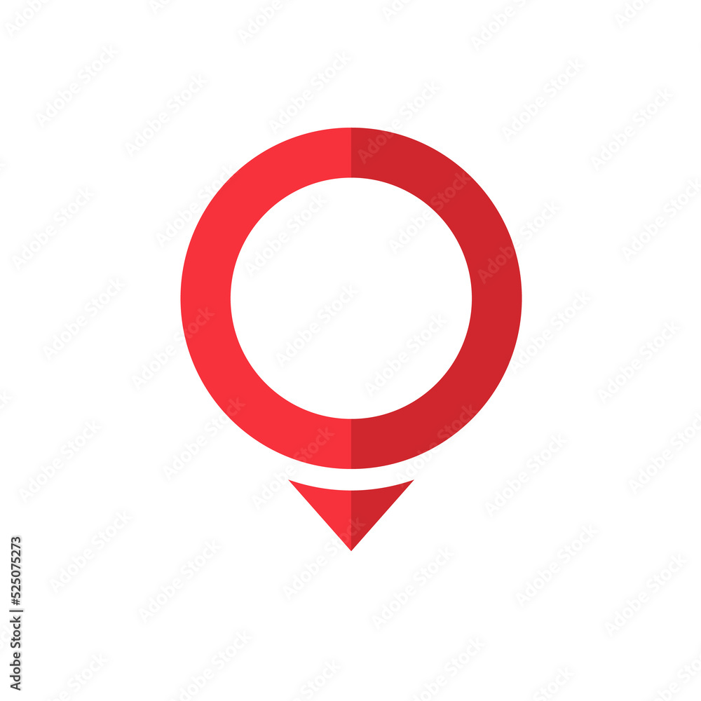 Location pin collection Red pointer icon for pin on the map to show the location. Location pin collection Red pointer icon for pin on the map to show the location.
