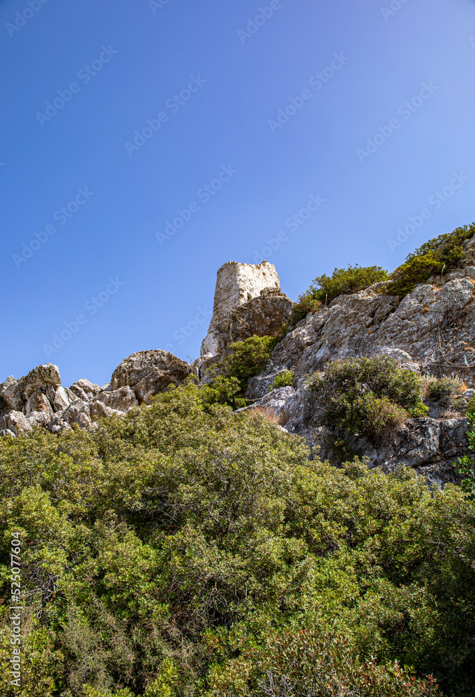 Castle of Asklipio on Rhodes island, Dodecanese islands, Greece, morning time