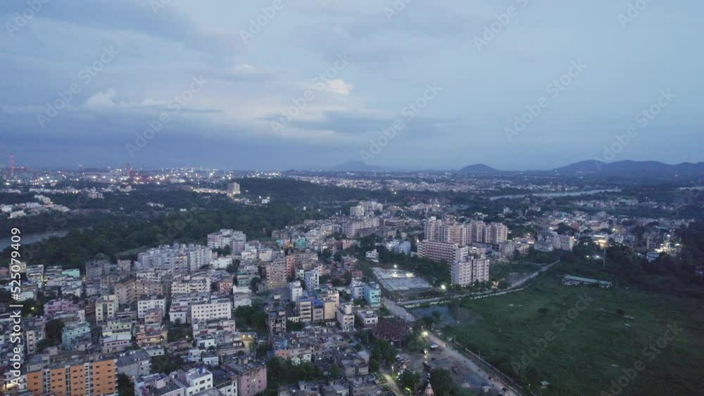Aerial view of an Indian city Aerial view of an Indian city