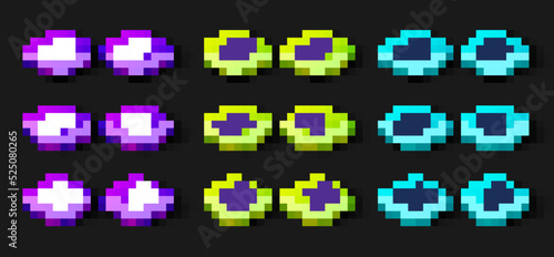 Set Crab, Water gun, Soda can, Elegant women hat, Jellyfish and Sand in bucket icon. Vector