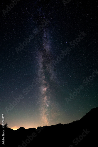 Milky Way and starry sky background