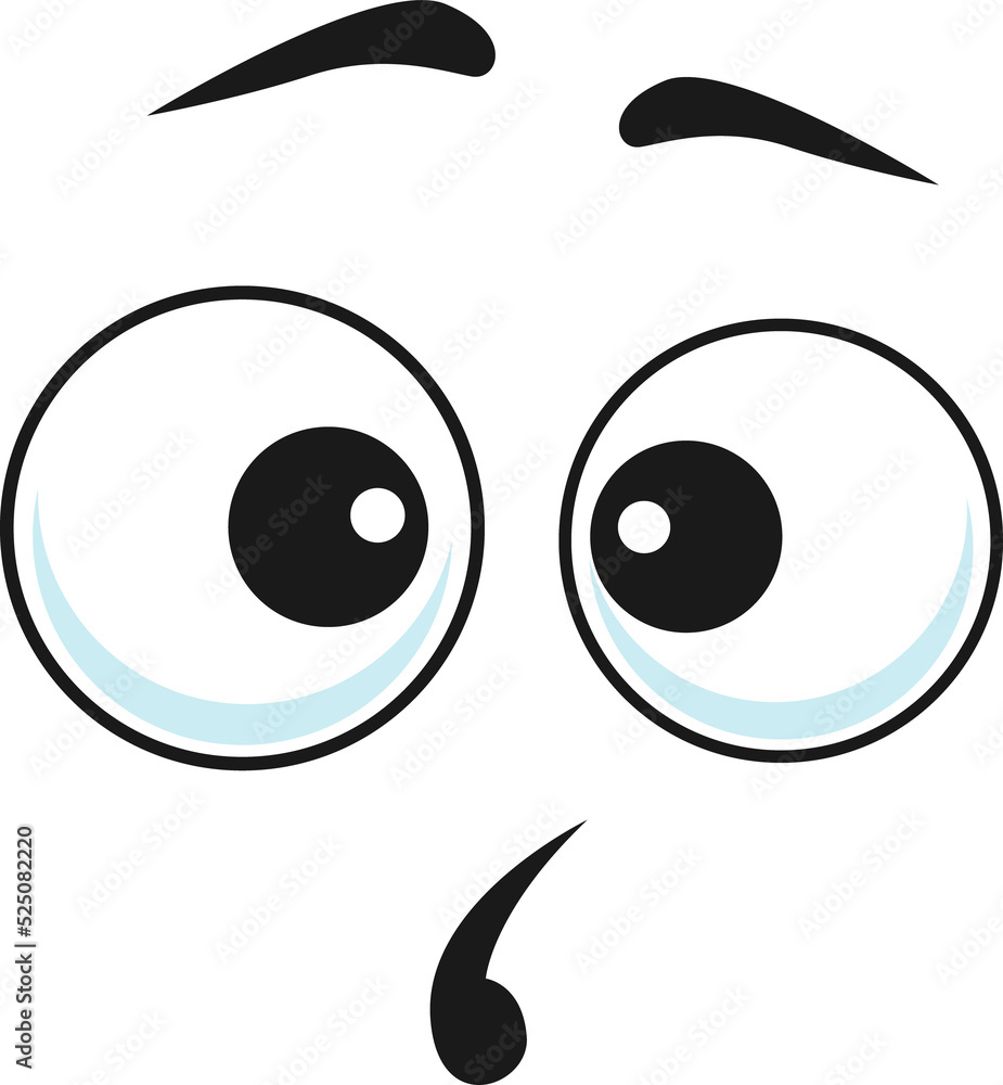 Surprised opened-eyed emoticon, pop-eyed emoji Surprised opened-eyed emoticon, pop-eyed emoji