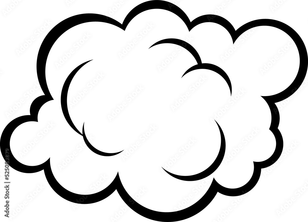 Moving cloud isolated burst of bomb Moving cloud isolated burst of bomb