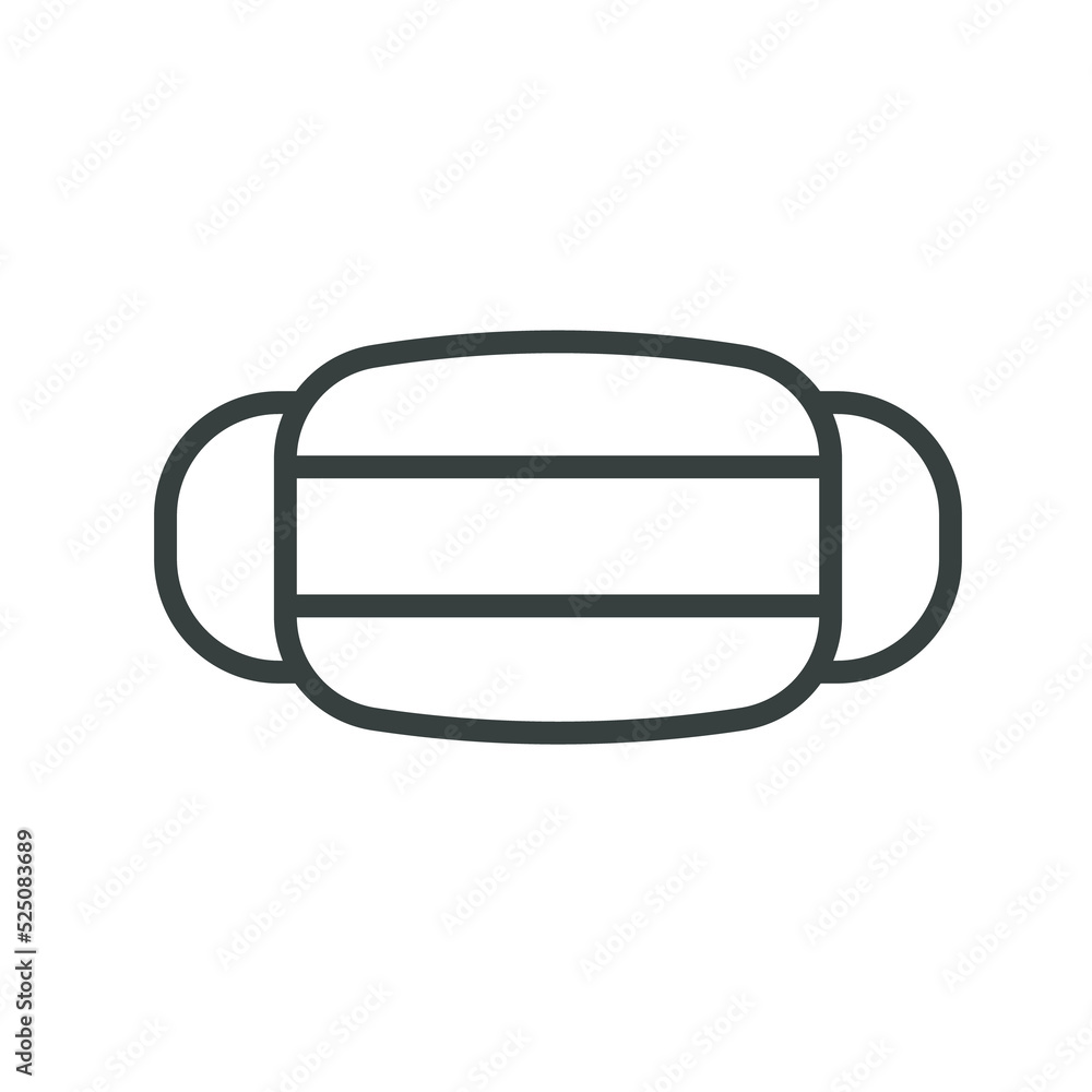 Medical mask icon For wearing to protect against viruses covid-19 healthcare concept Medical mask icon For wearing to protect against viruses covid-19 healthcare concept
