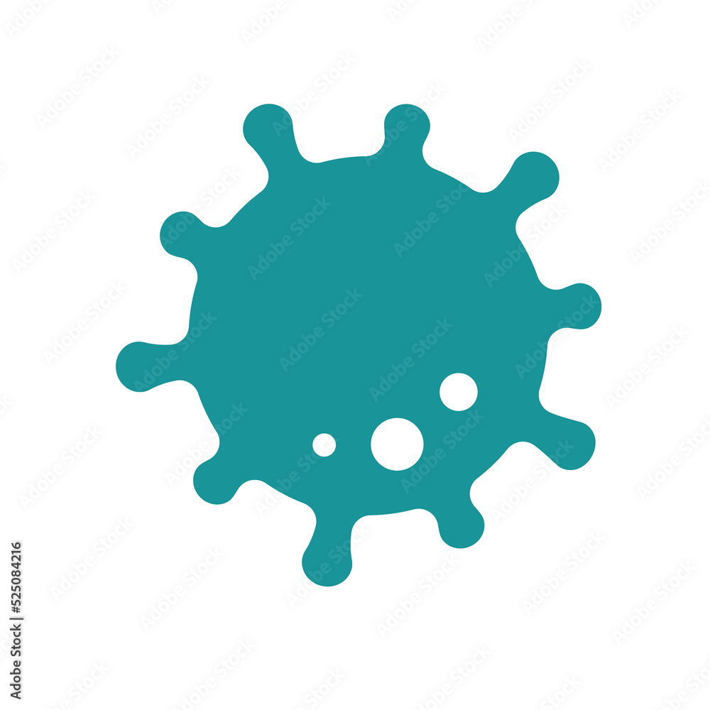Covid-19 icon Viruses that are spread through coughing or sneezing Simple flat design Covid-19 icon Viruses that are spread through coughing or sneezing Simple flat design