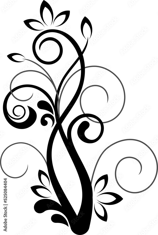 Flourish embellishment vector floral element Flourish embellishment vector floral element