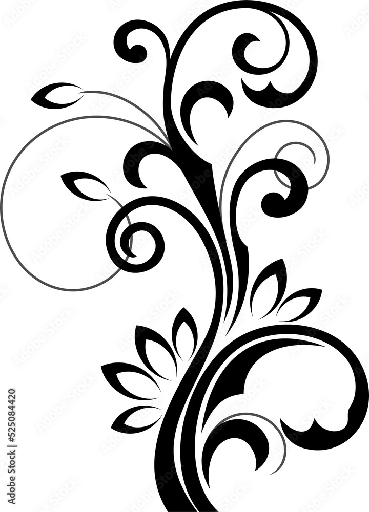 Flourish embellishment vector floral element Flourish embellishment vector floral element