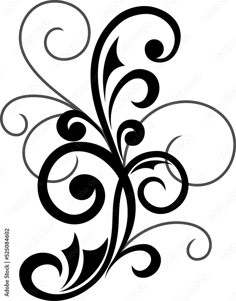 Flourish embellishment vector floral element Flourish embellishment vector floral element