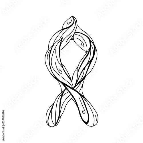 Rune Odal, Othala, Othil. Wooden doodle style. A magical amulet of family, property and inheritance. Safety rune. Elder Futhark. The alphabet is Nordic and northern. Viking letters. Magic tattoo.