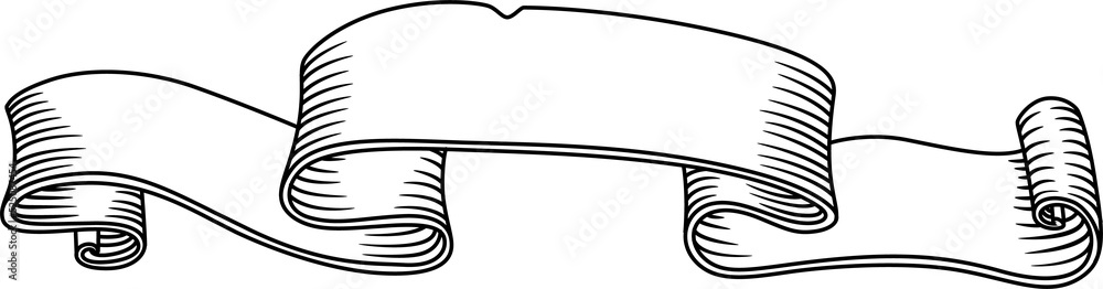 Empty banner, parchment or paper manuscript Empty banner, parchment or paper manuscript