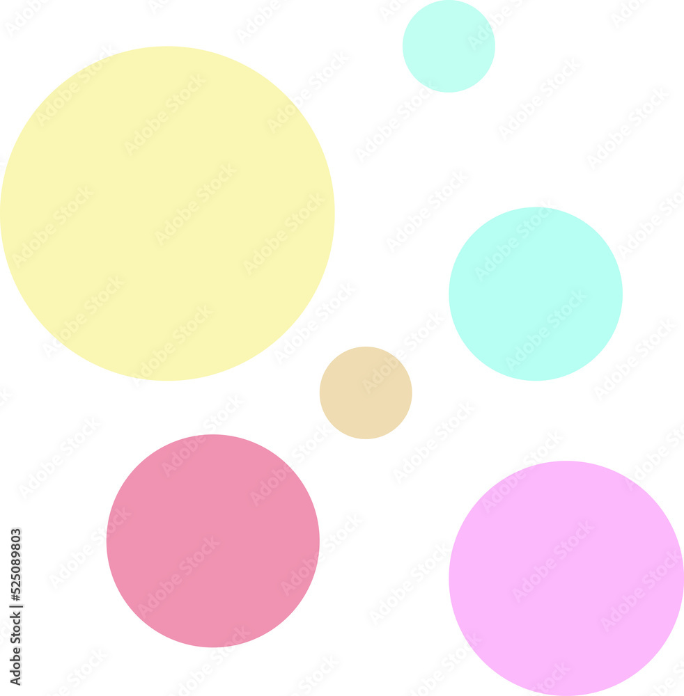 cute colorful round circle decoration