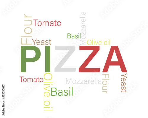 Pizza logo vector illustration