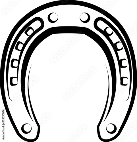 Obraz na płótnie Vector icon of horseshoe