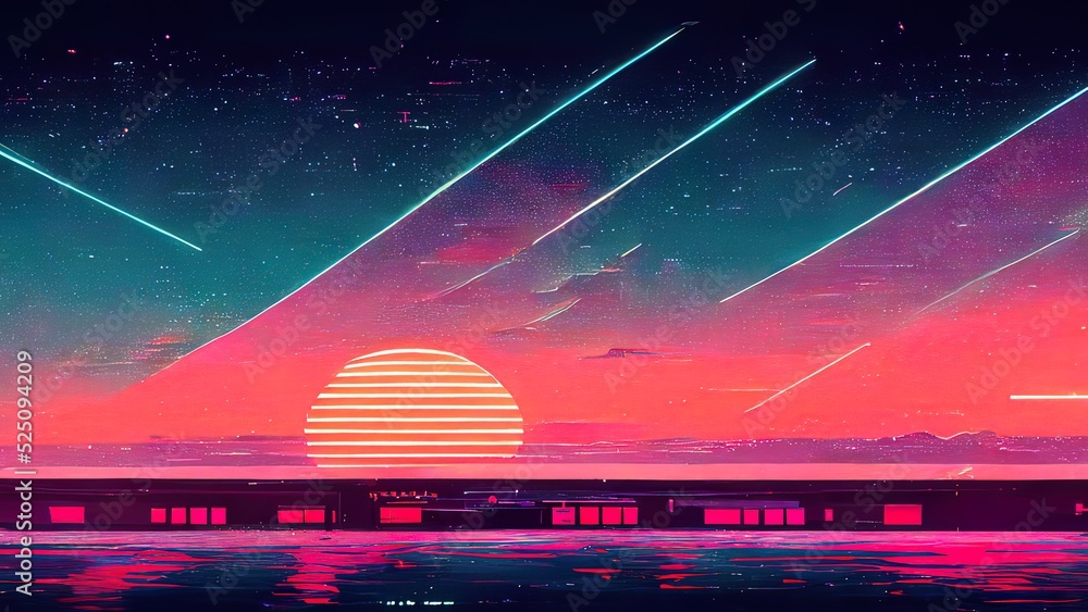 Synthwave 4k synthwave wallpapers retrowave wallpapers minimalist  wallpapers minimalism wallpapers hdwal  Synthwave Minimalist wallpaper  Abstract wallpaper