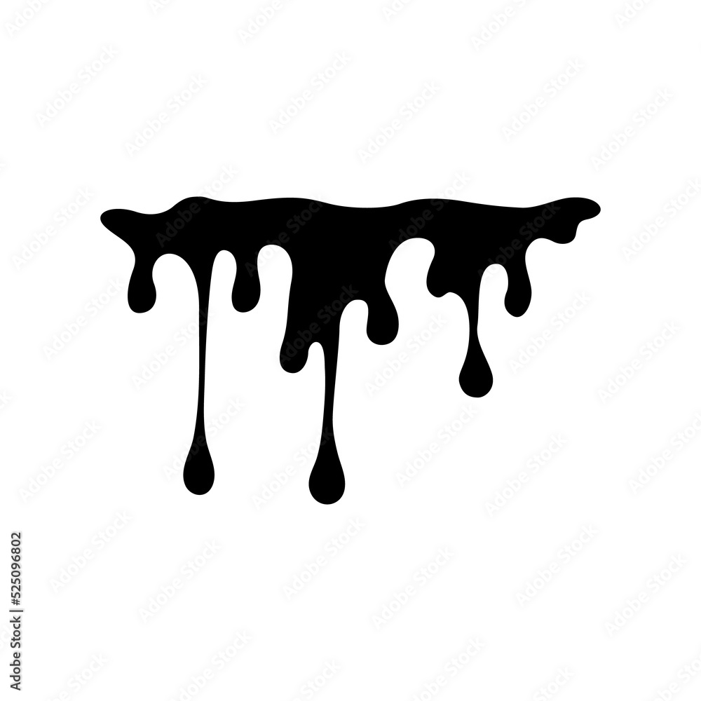 The silhouette of the flowing blood Horror on halloween The silhouette of the flowing blood Horror on halloween