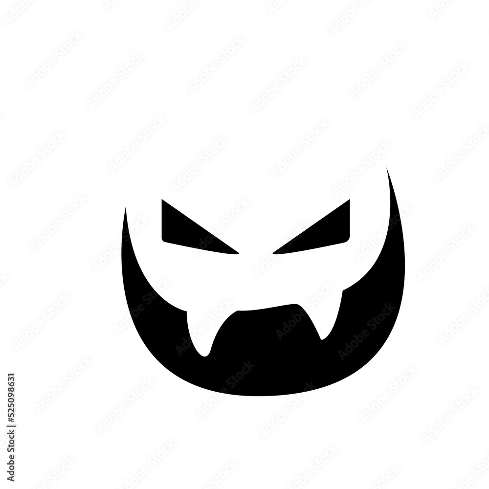 Scary ghost face For carving pumpkins Horror on halloween. Scary ghost face For carving pumpkins Horror on halloween.