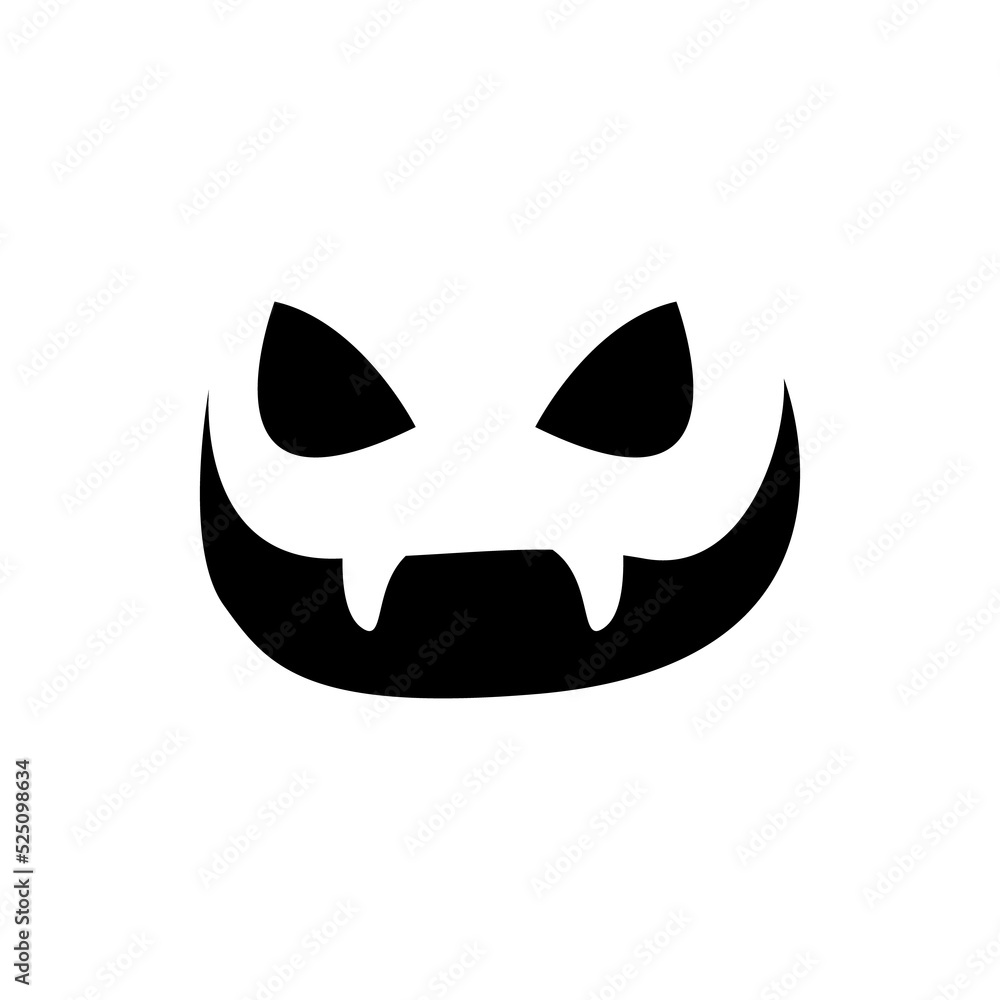 Scary ghost face For carving pumpkins Horror on halloween. Scary ghost face For carving pumpkins Horror on halloween.
