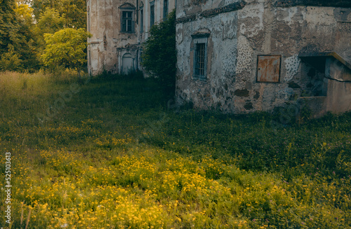Abandoned castle, Grad Bokalce, Ljubljana Slovenia. Travel in Europe, aesthetic photo